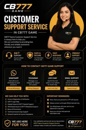CB777 Game Customer Support Service -Complete Guide 7 CB777 Game Customer Support